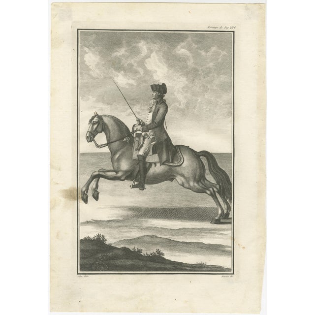 Gaspar Fróis Machado, Equestrian Training Horsemanship, 1790, Engraving, Set of 3 For Sale - Image 4 of 15