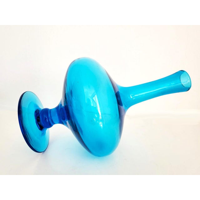 Mid-Century Modern 1960s Blenko Glass Genie Bottle Model 6212 Designed by Wayne Husted For Sale - Image 3 of 6