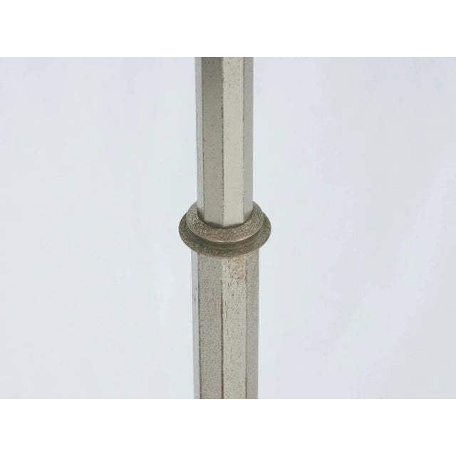 Italian Rationalist Nickel-Plated Metal and Aluminum Luminator Floor Lamp, 1940s For Sale - Image 3 of 8