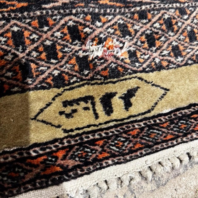 Middle Eastern Wall Art Tapestry Traditional Large Signed For Sale - Image 11 of 13