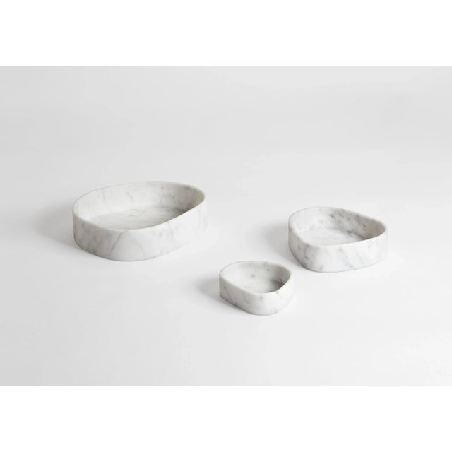 Contemporary Egadi Bowls by Fabio Fazio for Lithea, Set of 3 For Sale - Image 3 of 4