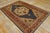 1880s Blue Navy - Camel Medallion Antique Persian Sultanabad Rug 4'5" X 6'9" Handknotted Wool Carpet For Sale - Image 4 of 18