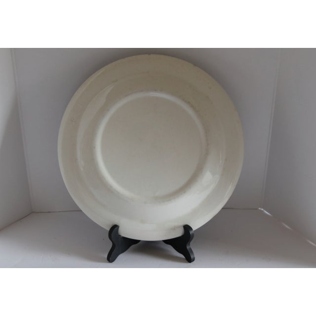 Mid 20th Century Spode Style Blue and White Ceramic Charger Plate For Sale In Los Angeles - Image 6 of 9