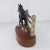 Vintage Mid Century Metal Foal Baby Horse on Wood Base Bookend For Sale - Image 4 of 9