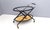 Vintage Ebonized Beech Serving Cart with Oriental Print attributed to Cesare Lacca, Italy For Sale - Image 14 of 14