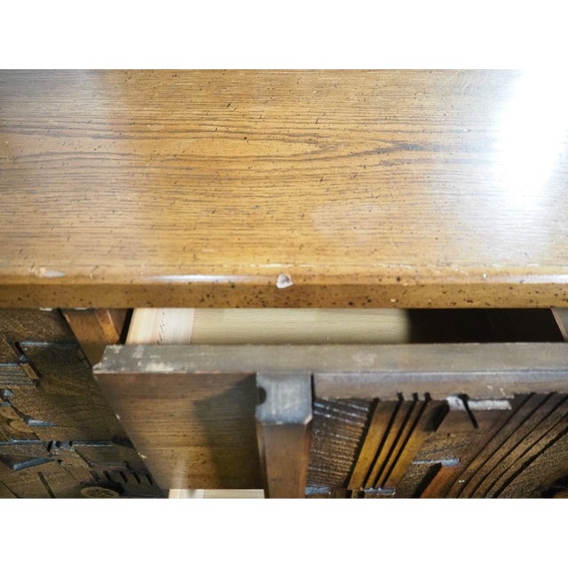 1970s Lane's Pueblo Collection "Brutalist" Dresser For Sale - Image 9 of 11