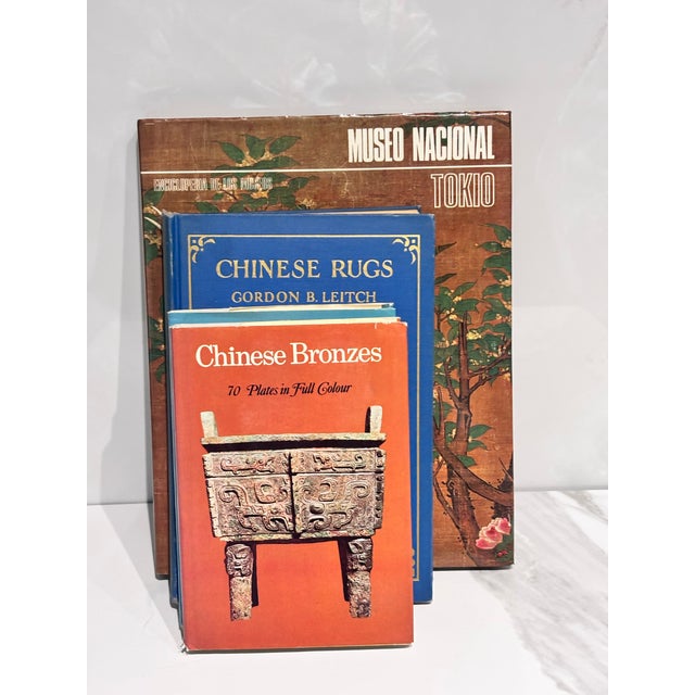 A collection of three great Chinese collectibles books , great knowledge of antique gym stone and Asian furniture.