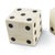 Traditional Regina Andrew Oversized Bone Gaming Dice - A Pair For Sale - Image 3 of 4