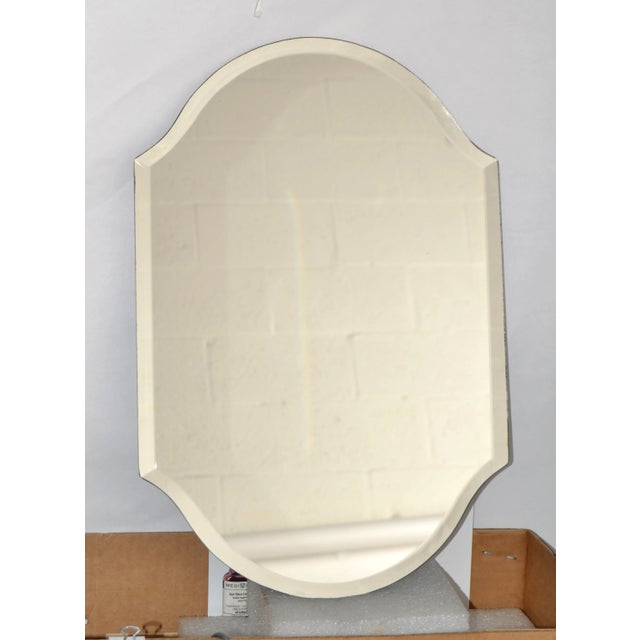 Early 21st Century Modern Frameless Beveled Shield Accent Mirror For Sale - Image 12 of 12