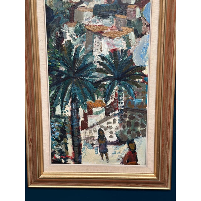 Bertil Wahlberg, Southern Village, 1950s, Oil on Panel, Framed For Sale - Image 17 of 18