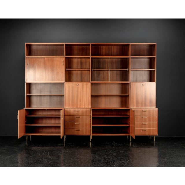 Sideboard with Shelves by Erwin Behr Study for Bmz, 1950s For Sale - Image 9 of 18