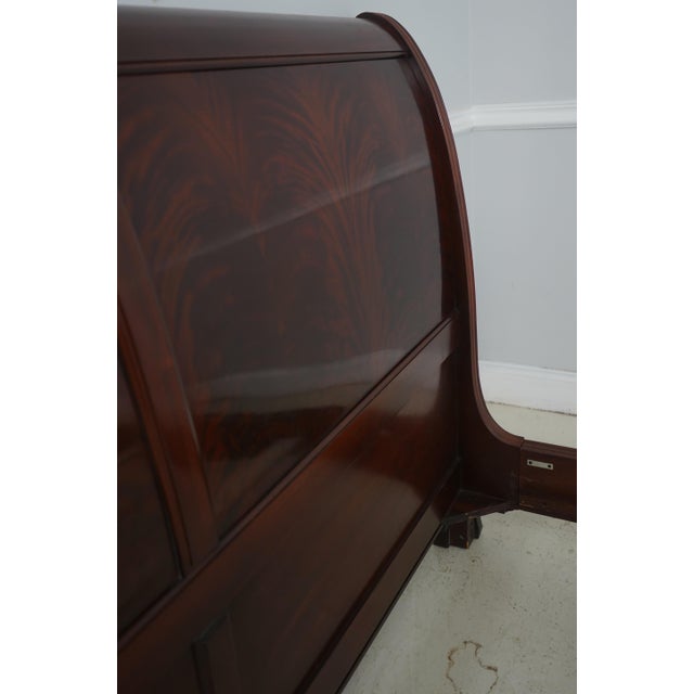 Thomasville Flame Mahogany Queen Size Sleigh Bed For Sale - Image 9 of 16