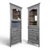 Repainted Corner Cabinets with Trim, Set of 2 For Sale - Image 12 of 12