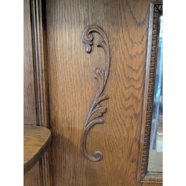 c.b. Atkin Co. Oak Mantel - Circa 1890-1910 For Sale In Austin - Image 6 of 9
