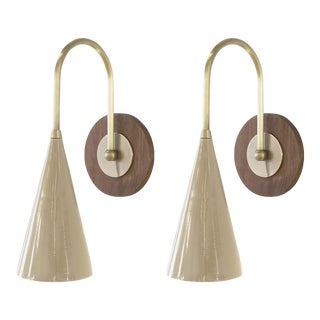 Solana Wall Sconces by Blueprint Lighting - a Pair For Sale