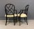 1980s Pair of Century Furniture Chinoiserie Black Lacquer Armchairs For Sale - Image 9 of 11