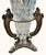 1990s Vintage Godinger Cut Crystal Urn Vases Silverplate Ornate Stands Pair 11" For Sale - Image 5 of 10