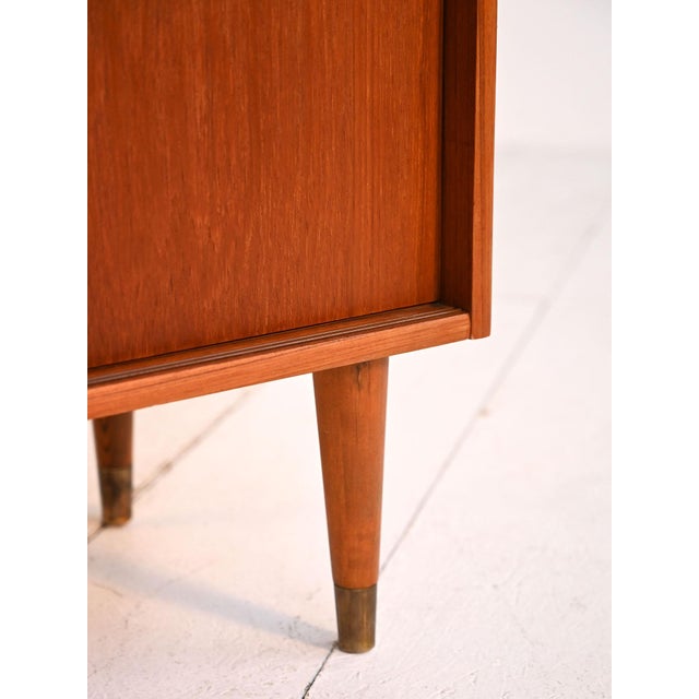Wood Mid-Century Scandinavian Teak Cabinet, 1950s For Sale - Image 7 of 10