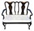 Vintage Queen Anne Chinoiserie Bench For Sale