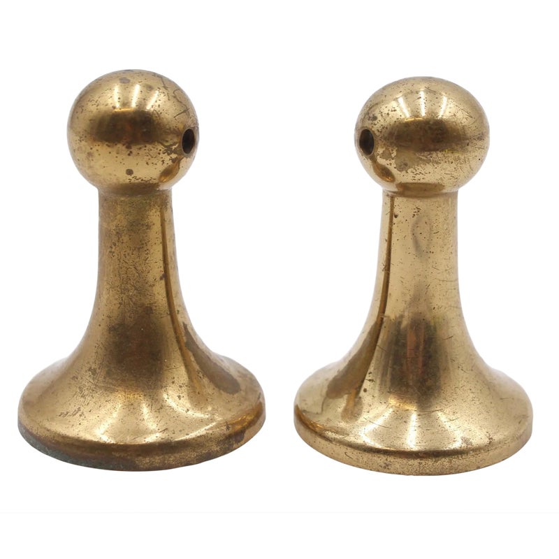 Pair Of Vintage Brass Towel Brackets