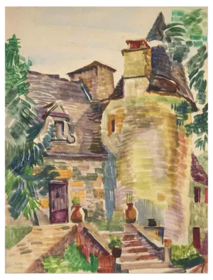 Reynold Arnould, Castle, Drawing, Mid-20th Century