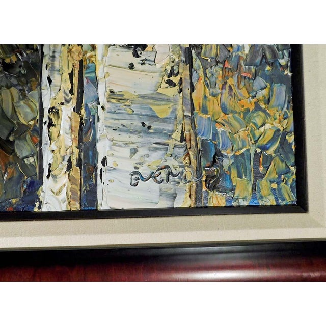 Maya Eventov "Foliage of Fall" Original Acrylic on Canvas, H.Signed Me012209-12 For Sale - Image 9 of 10