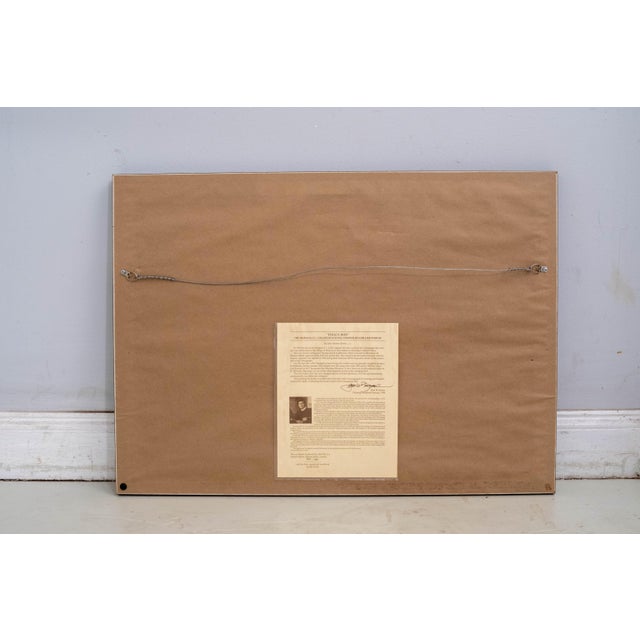 "Foggy Run" Sailboat Lighthouse Painting Print Signed John M Barber Numbered For Sale - Image 9 of 10