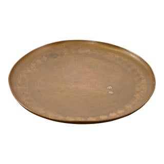 Tiffany Studios New York Bronze Plate With Greek Key Design For Sale