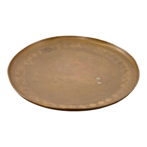 Tiffany Studios New York Bronze Plate With Greek Key Design