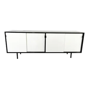 Free-Standing Lacquered Credenza Designed by Florence Knoll, 1950s