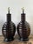 Vintage Glazed Ceramic Ribbed Table Lamps - A Pair For Sale - Image 4 of 13