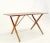 Brown 1970s Hans Wegner Danish Mid-Century Modern Teak & Brass X Base Coffee Side Table For Sale - Image 8 of 13