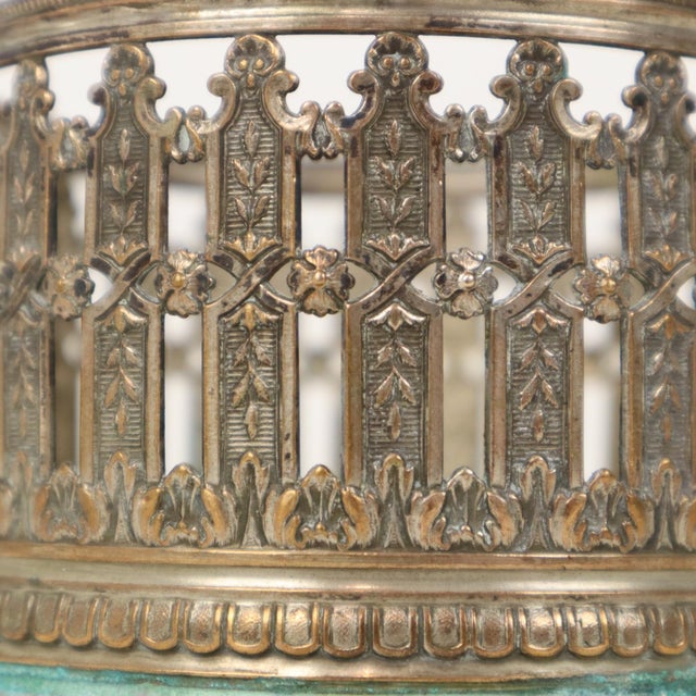 Antique French Wine Bottle Holder in Silver-Plated Metal, 1890s For Sale - Image 12 of 18
