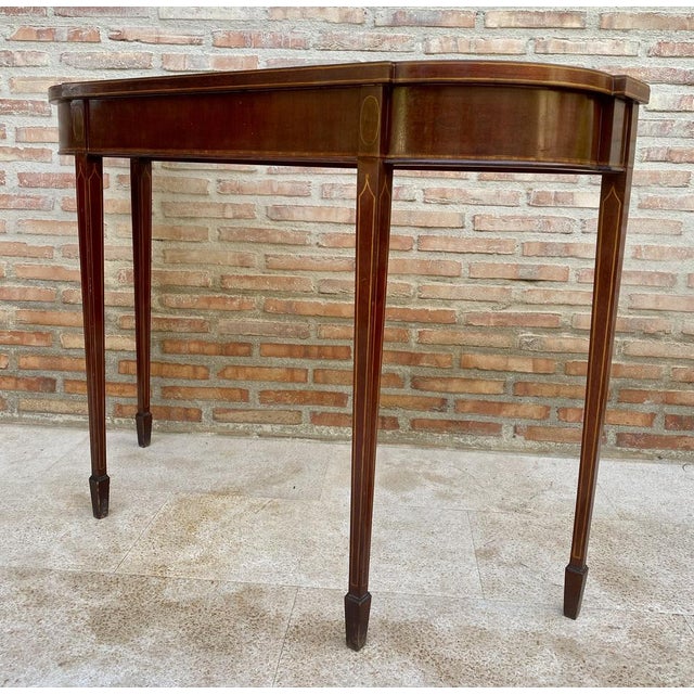 Elisabeth Console Table in Wood with Marquetry For Sale - Image 6 of 15