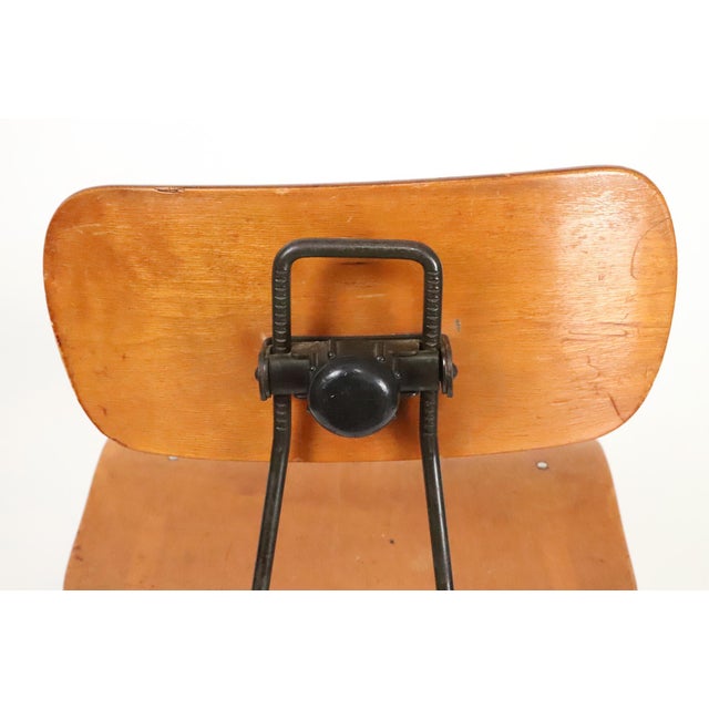 Vintage Industrial Toledo Drafting Stool For Sale - Image 11 of 12