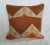 A gorgeous kantha cloth throw pillow, featuring a burnt orange and reddish brown paisley print. Perfect for many types of...