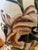 1980s Wildwood Large Floral Crackled Hand Painted Ceramic Table Lamp For Sale In Cincinnati - Image 6 of 12