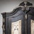 Black Baroque-Style Hand-Painted Wardrobe, 19th Century For Sale - Image 8 of 9