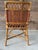 Contemporary Vintage French Wicker & Rattan Armchair With Paisley Cushion For Sale - Image 3 of 12