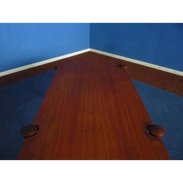 Brown Vintage Coffee Table in Teak by Arne Vodder for Cado, 1960s For Sale - Image 8 of 10