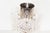 Playful pendant lamp by the German company Solken Leuchten. Chrome metal frame surrounded by plexi flowers. In very good...