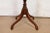 Wood Baker Furniture Style Georgian Carved Mahogany Pedestal Tea Table For Sale - Image 7 of 8