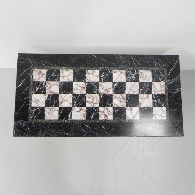 Coffee Table with Marble Inlaid Top For Sale - Image 4 of 17