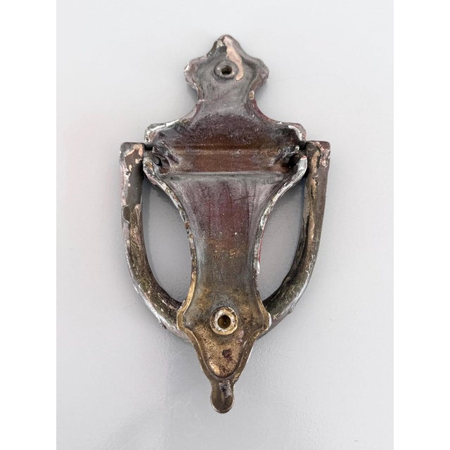 Vintage Brass Door Knocker For Sale - Image 4 of 4