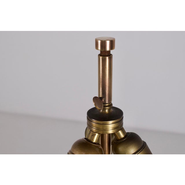 Goldenrod Vintage Table Lamp in Onyx from Maison Charles Paris, 1970s For Sale - Image 8 of 12