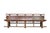 Chinese Antique 111" Elm Wood Bench With Tiered Backrest For Sale - Image 3 of 13