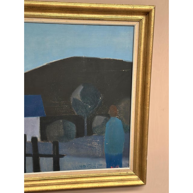 Knud Horup, Landscape, 1960s, Oil Painting on Canvas, Framed For Sale - Image 10 of 11