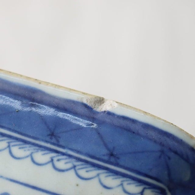 19th Century Antique Chinese Canton Porcelain Covered Vegetable Dish 19thC For Sale - Image 5 of 7