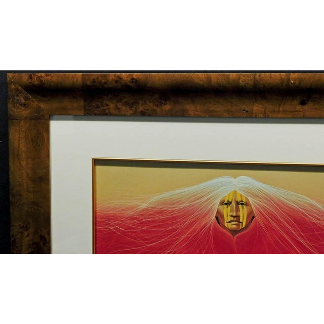 Frank Howell "Teton Fire" Framed Hand Signed Offset Lithograph Submit an Offer! For Sale - Image 4 of 6