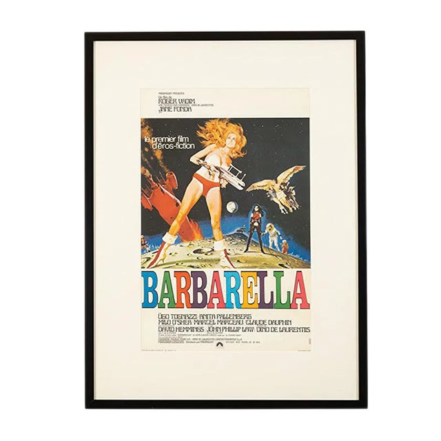 Barbarella Poster with Jane Fonda For Sale